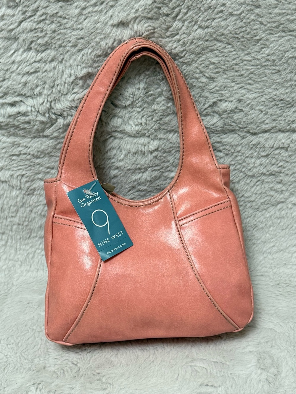 Nine West Salmon Pink Small Hand Bag